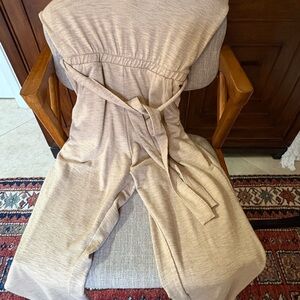 Splendid Collection Gold Taupe Jumpsuit | NWT | Elastic Waist | Pockets